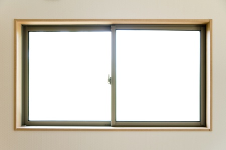 Slide window of new residential housing, close-up の写真素材