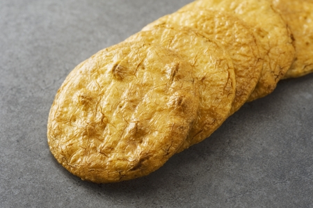 Japanese rice crackers , Senbei の写真素材