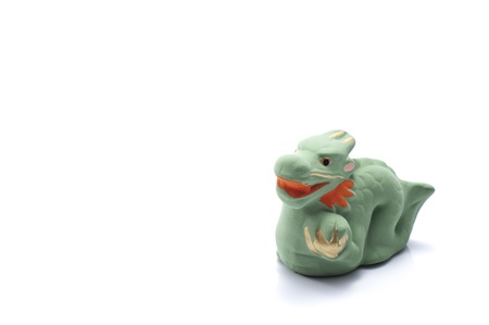 dragon, japanese new year image on white background の写真素材