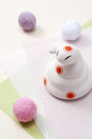 snake figurines, japanese traditional new year decoration の写真素材