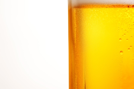 Close-up of beer and foam