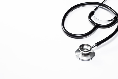 close up of  stethoscope medical on white backgroundの写真素材