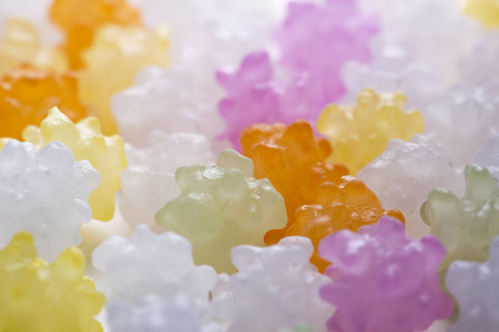 colorful sugar candy, Traditional Japanese sweetsの写真素材