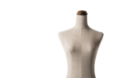 A mannequin on white background, close-upの写真素材