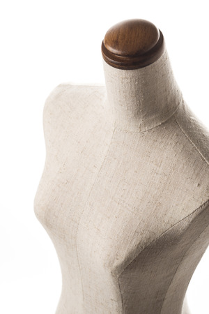 A mannequin on white background, close-upの写真素材