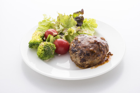 Handmade hamburgerの写真素材