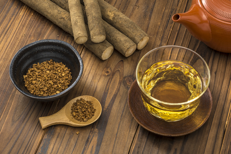 Burdock teaの写真素材
