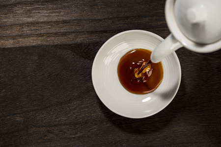 Soy sauce is a traditional fermented Seasonings, used in Asia.の写真素材