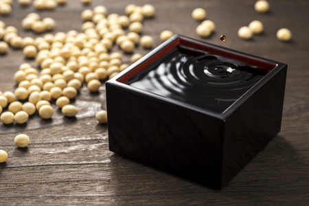 Soy sauce is a traditional fermented Seasonings, used in Asia.の写真素材