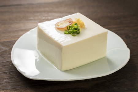 Tofu, and traditional Japanese food.の写真素材