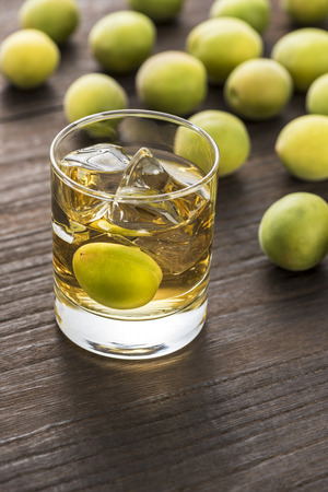 Plum wine rockの写真素材