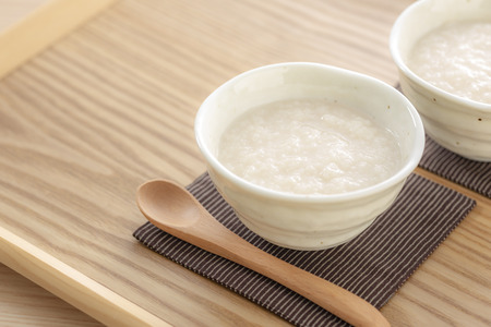 Amazake, a traditional sweet Japanese drink made from fermented rice, non-alcohol sake