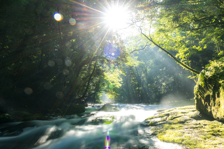 Kikuchi Valley, Kumamoto Japan.の写真素材