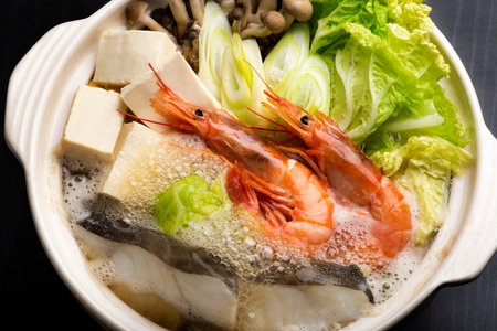 Kaisen-nabe, Seafood potの写真素材