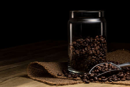 Coffee beans, close-upの写真素材