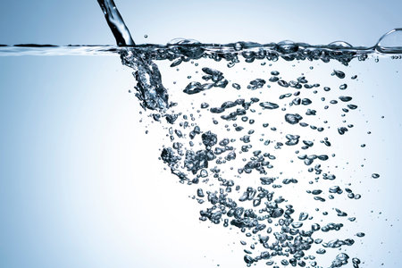 Pouring water, background image