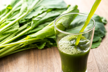 Kale and green juiceの写真素材