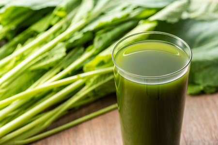 Kale and green juiceの写真素材