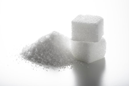 Many lump sugar, close up.の写真素材