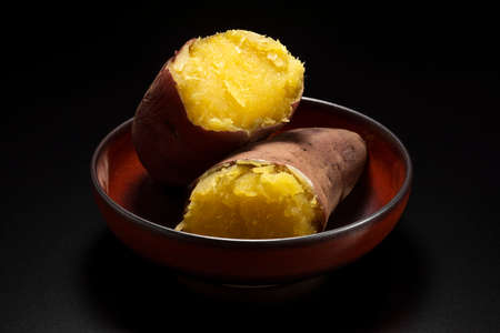 Baked sweet potato, Japanese sweet potatoの写真素材