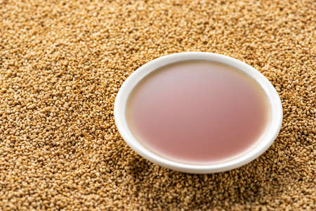 Healthy and fresh sesame oilの写真素材