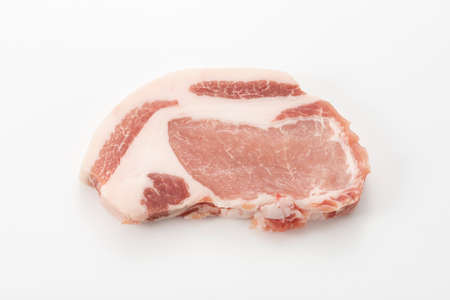 Raw pork loin made in Japan.