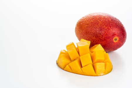 Well ripe fresh mango fruit.の写真素材