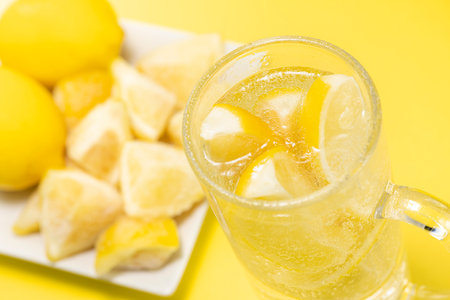 Lemon sour with plenty of lemonの写真素材