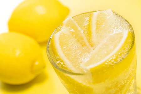 Lemon sour with plenty of lemonの写真素材