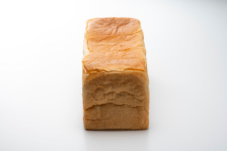 A loaf of bread on the tableの写真素材