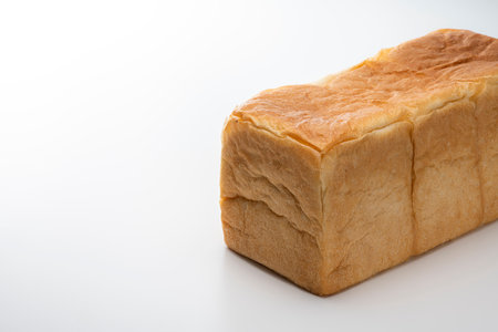 A loaf of bread on the tableの写真素材