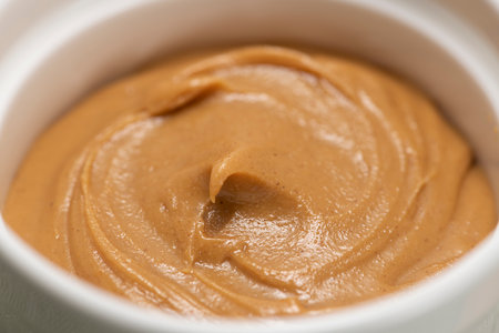 Peanut butter in a small bowl