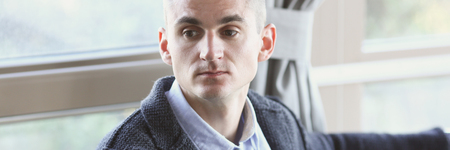 Portrait of a young attractive businessman