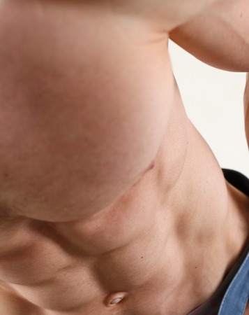 Strong mens press thanks to diet