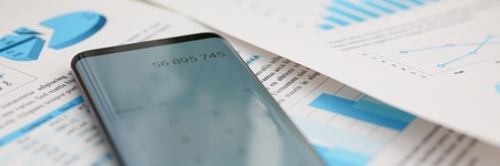 Smartphone calculator and financial statistics