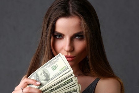 Beautiful european woman portrait.の写真素材