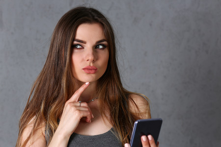 Beautiful european woman portraitの写真素材