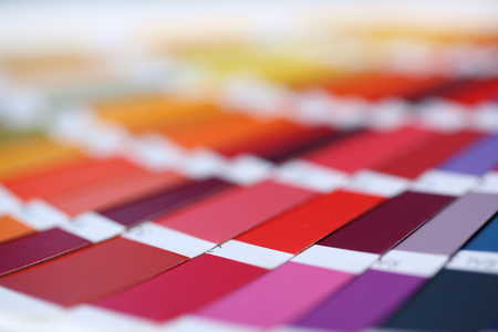 Color print of pantone statistics offsetの写真素材