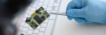 An employee of computer repair service