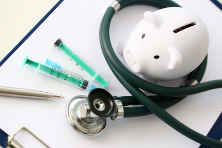 health insurance form, paperwork and questionnaire for insurance conceptsの写真素材