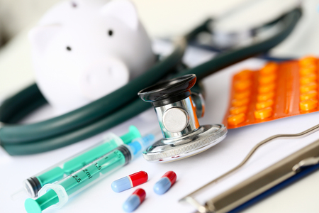 health insurance form, paperwork and questionnaire for insurance conceptsの写真素材