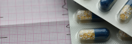 The capsule pill in a blister pack liesの写真素材