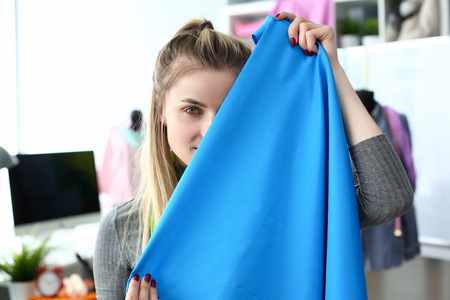 Fashion Clothes Design Fabric Selection Conceptの写真素材