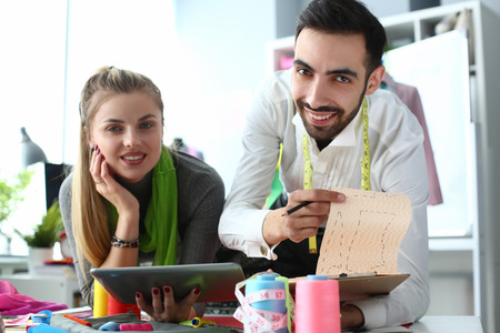 Digital Technology in Tailoring Sewing Serviceの写真素材