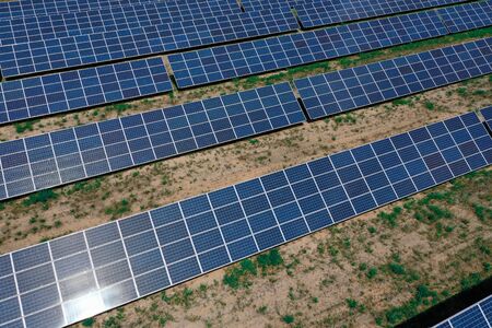 Solar power plant for the production of