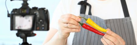 Bearded Blogger Recording Spicy Peppers Chillies