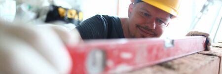 Smiling man in hardhat
