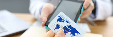 Patient clinic is calculated by doctor credit card. Effectiveness health care. Patient receives...