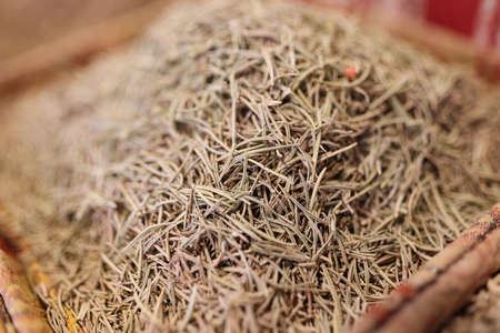 Tea brewing made from dried leaves and rules for brewing tea. Tea drink recipes conceptの写真素材