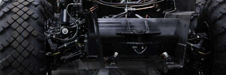 Production workshop for production of wheeled chassis and vehicles